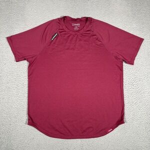 Legends Shirt Mens XL Purple Enzo Athletic Workout Curved Hem Short Sleeve Logo‎